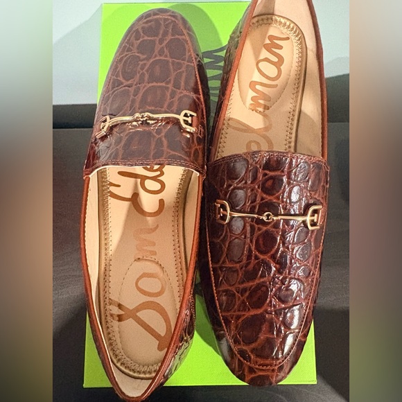Sam Edelman Women's Loraine Bit Loafers | Color:Dark Brown Croco Leather | 8.5 M - Picture 3 of 7